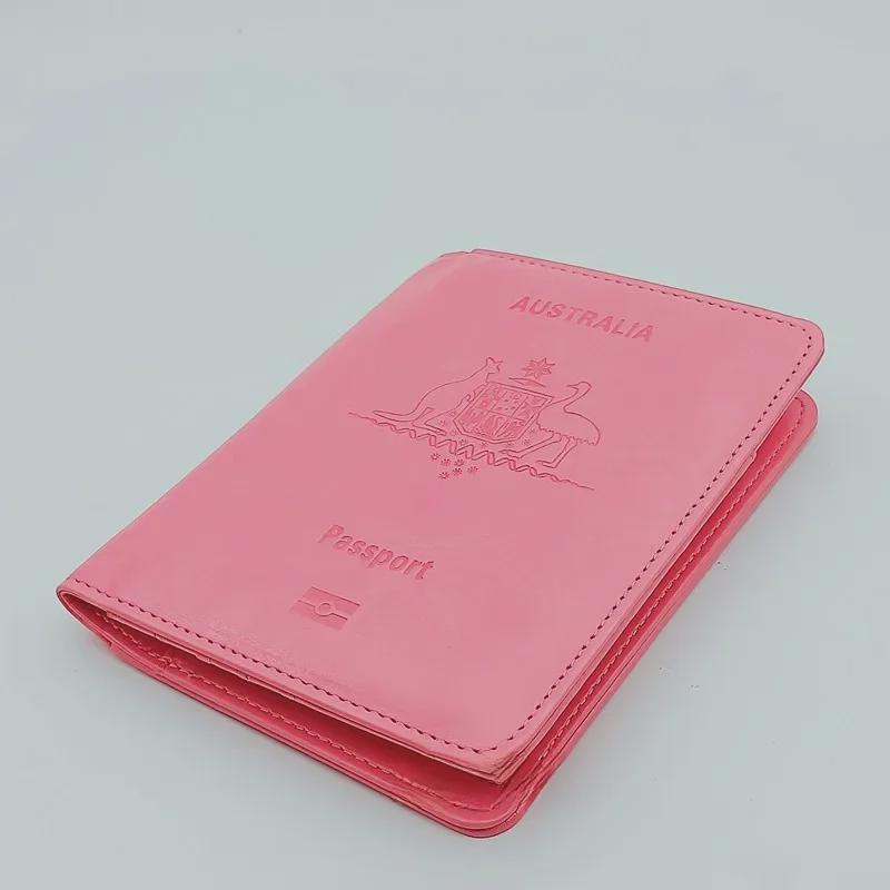 RFID PU Passport Holder: Multifunctional Double-Fold Travel Wallet