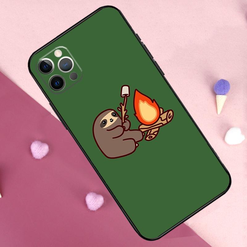 Sloth Animal Cute Phone Case For iPhone 17 Pro Max 17 Air 11 14 15 16 Pro Max Plus 12 13 Mini 16e Back Cover