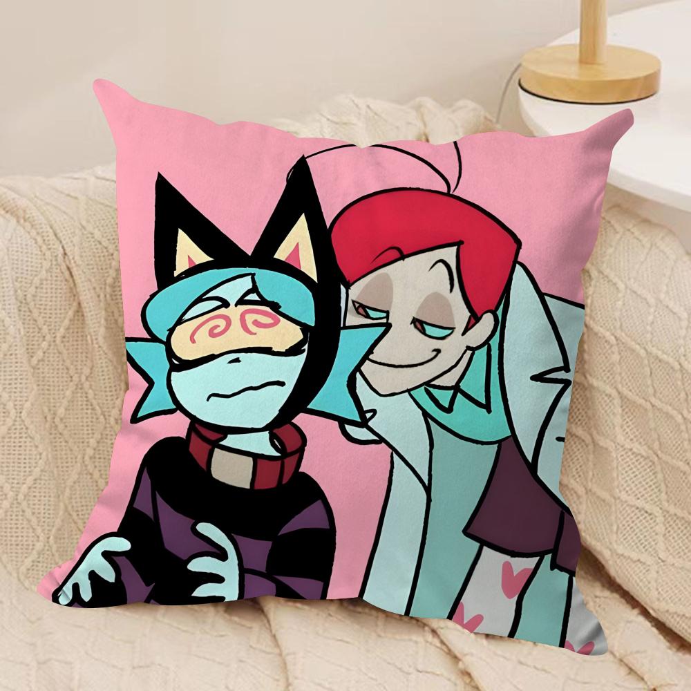 Psychocuties Mimi Cushion Cover Soft Plush Fabric DoubleSided Printed Sofa Cushion Cover for All Seasons Home Decor Gift