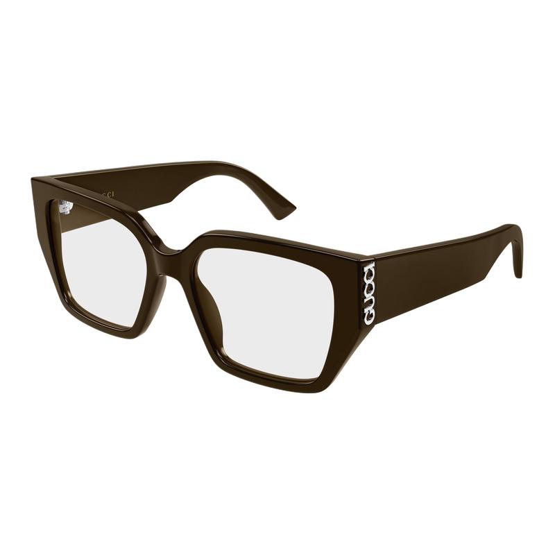 Gucci optical glasses Integrated plate nose pads 003 (brown frame/clear lens) 53 glasses case (random size and color) + glasses cloth
