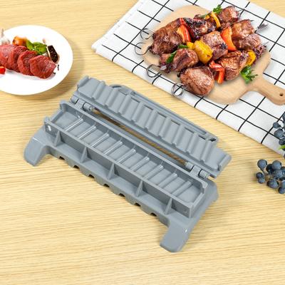 Plastic Kebab Maker Portable Press Kebab Maker Reusable Large Manual Kebab Mould Grilling Tool Barbecue Skewers for Home Chefs