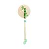Green Bamboo Ping An Buckle Tassel Brooch High-End Women'S Design Sense Niche Pin Suit Corsage Cheongsam Accessories