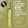 Dual-use LED Flashlight Umbrella Night Light Folding Umbrella New Automatic Umbrella  Outdoor