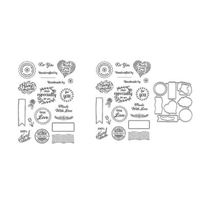 Valentine Cutting Dies and Clear Scrapbooking Stamp for DIY Scrapbooking Album