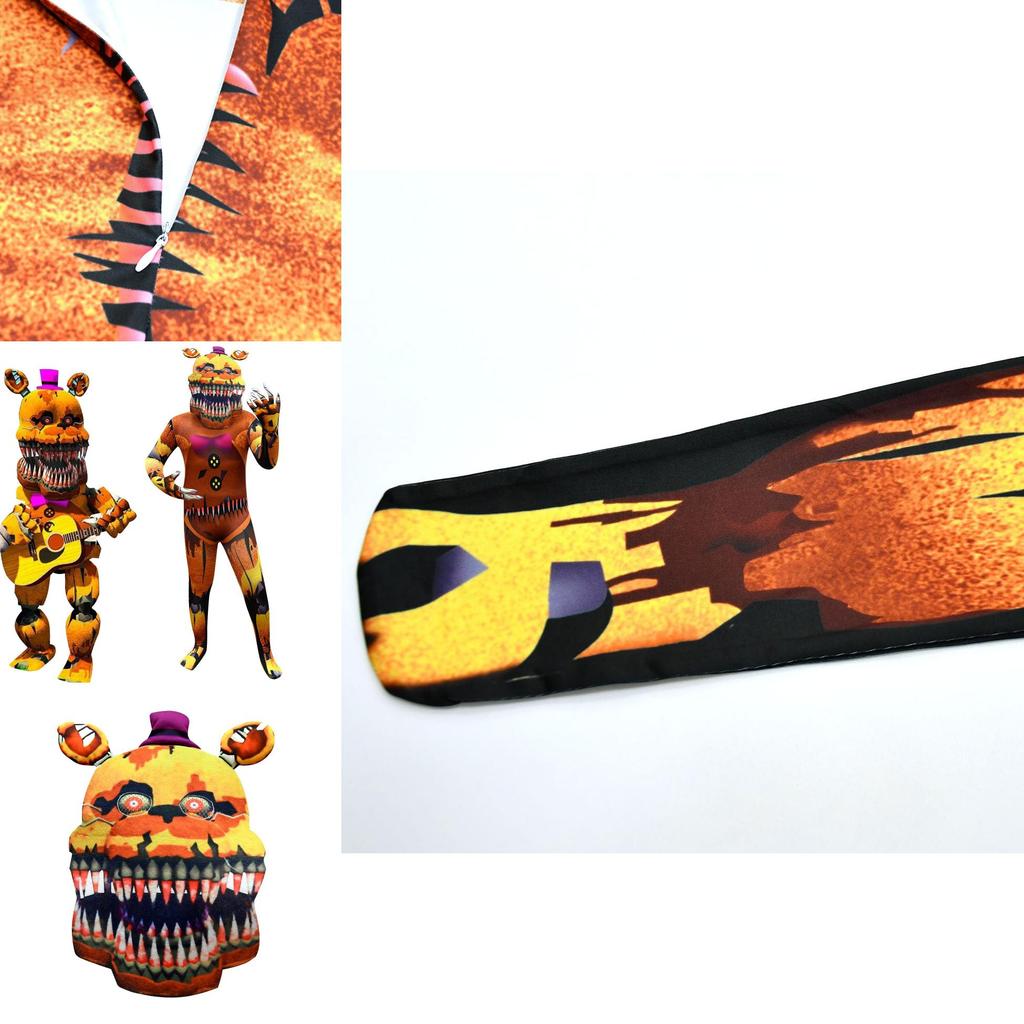Kinder-Halloween-Kostüm Inspiriert von Five Nights At Freddy's Siamese Cosplay-Anzug Aus Weichem Milchseidenstoff