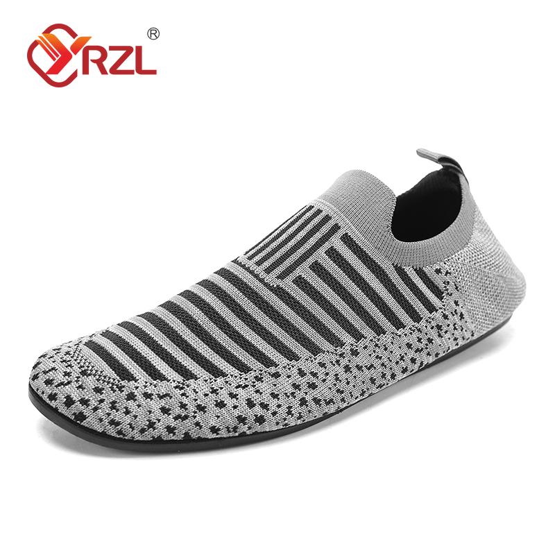 

YRZL Mesh Loafers Mens Driving Moccasins High Quality Flats Male Walking Shoes Breathable Mesh Casual Loafers Summer Mens Shoes 36 синий
