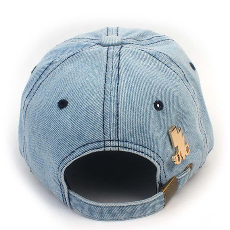 Universal chemistry String Ribbon Light Denim Ballcap denim ball Cap