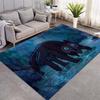 Wolfwalkers Cartoon Girl Owl Anti-slip Flannel Rug Fantasy Anime Floor Doormat Soft Carpet Bedroom Living Room Gift For Movie Fans