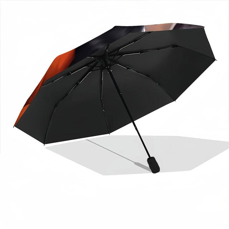 1pc Halloween Cat Automatic Folding Umbrella, Sturdy And Durable Automatic Folding Umbrella with 8 Ribs, Convenient for Outdoor Use107