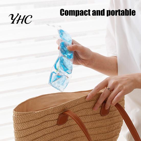 Portable Cooling Neck Ring 1/2Pcs Wrap for Summer, Reusable Adjustable Wearable Ice Pack, Outdoor Accessory Heatstroke Prevention Cooler Collar