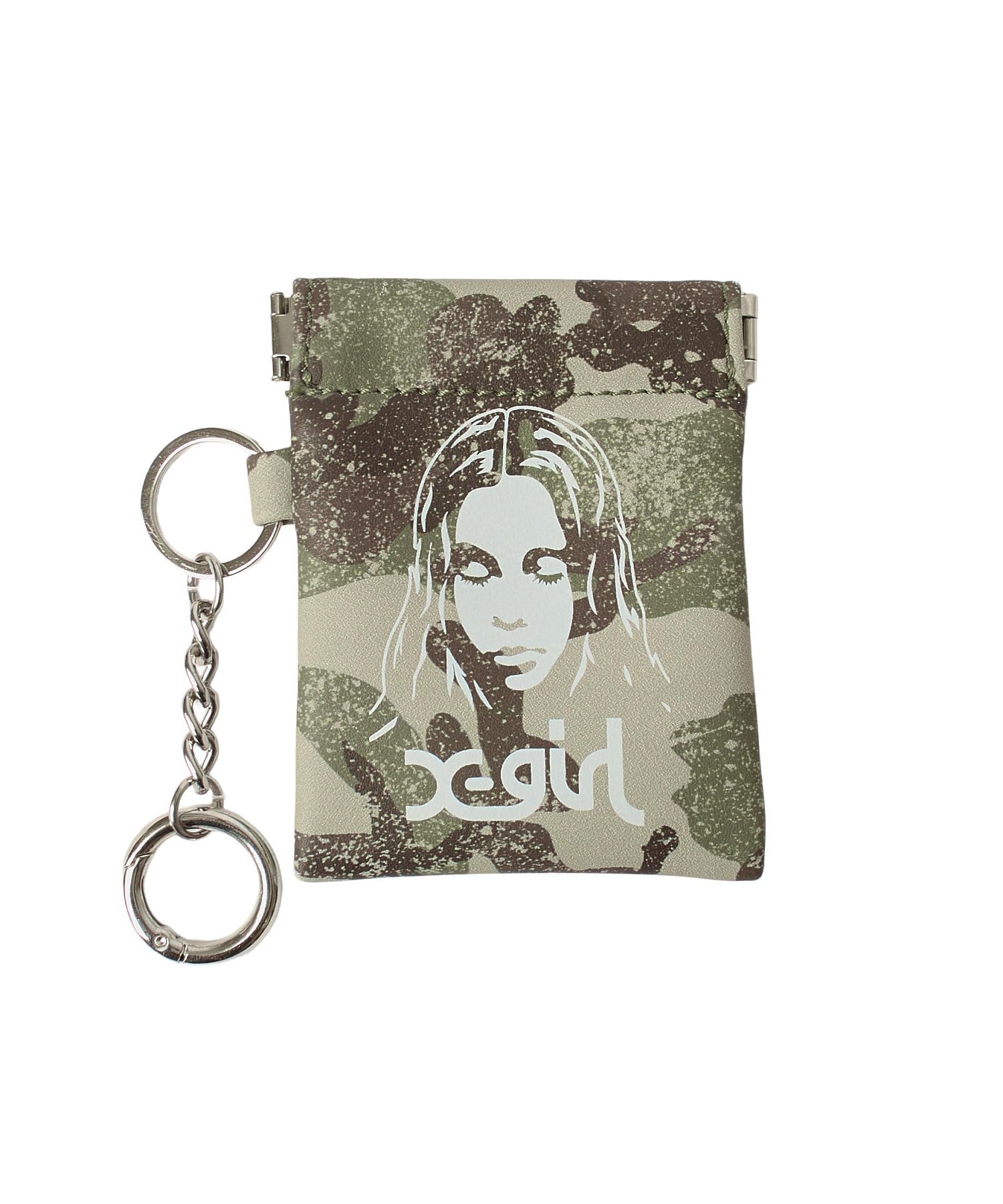 Face Mini Pouch Keyring 105261054023 CAMO ONE SIZE [X-girl]