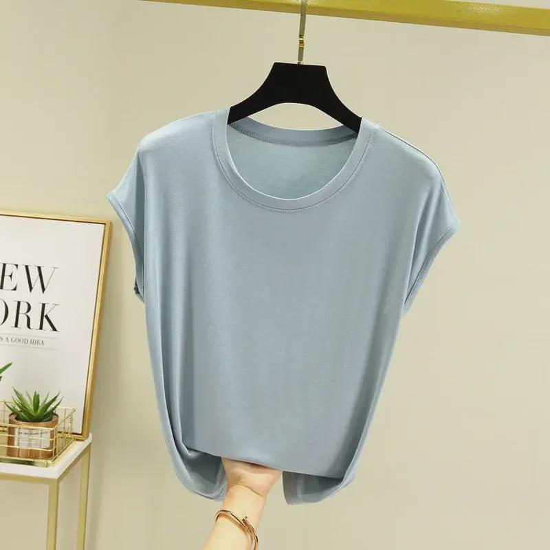 Modal Short Sleeve Slimming Undershirt – Summer 2023 Fashionable Plus Size Half Sleeve Top