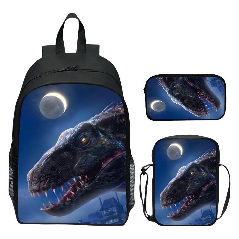 

Детский школьный ранец из трех предметов, модный рюкзак для учеников начальной школы, крутой рюкзак для мужчин и женщин.