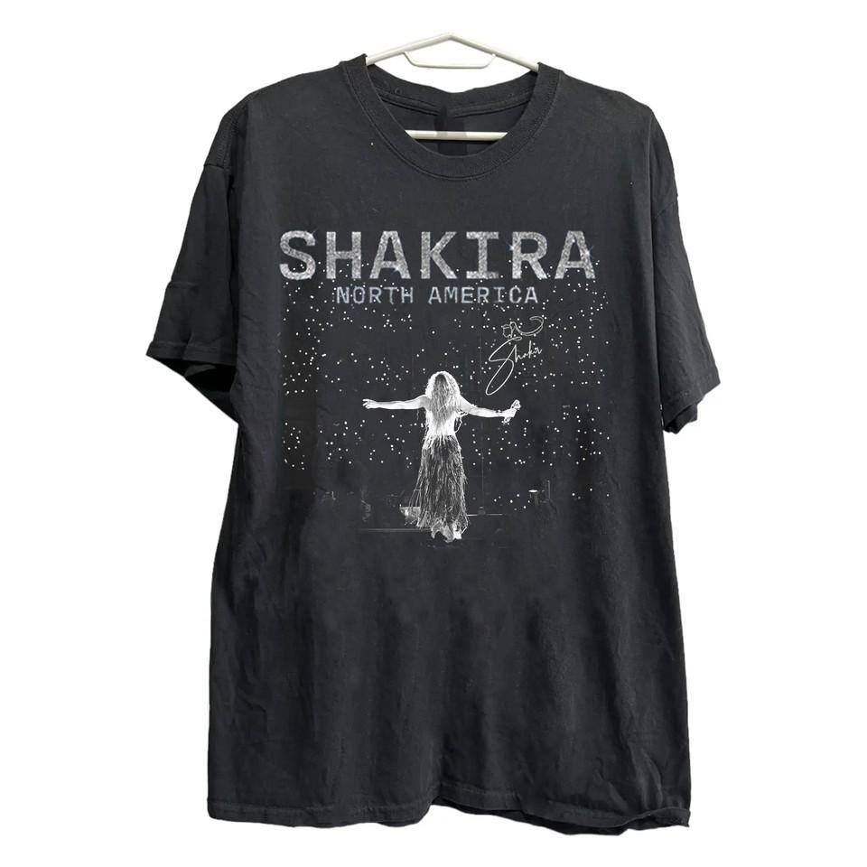 NEW Shakira Tour 2025 Live Collection Gift For Fans to 5XL Black Tshirt Unisex T-Shirt S