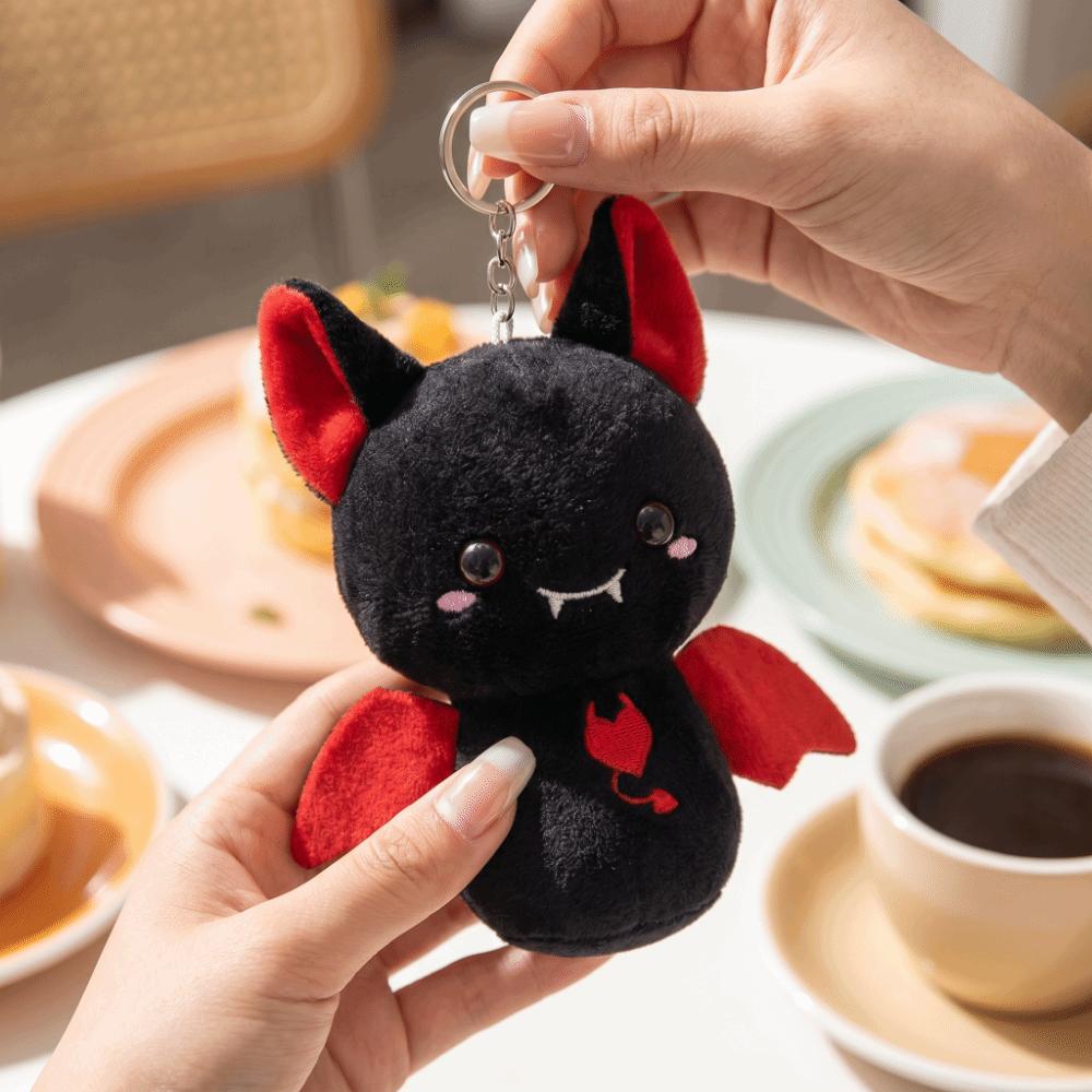PP Cotton Bat Plush Keychain Cartoon Stuffed Toy New Halloween Bag Pendant Daily Use