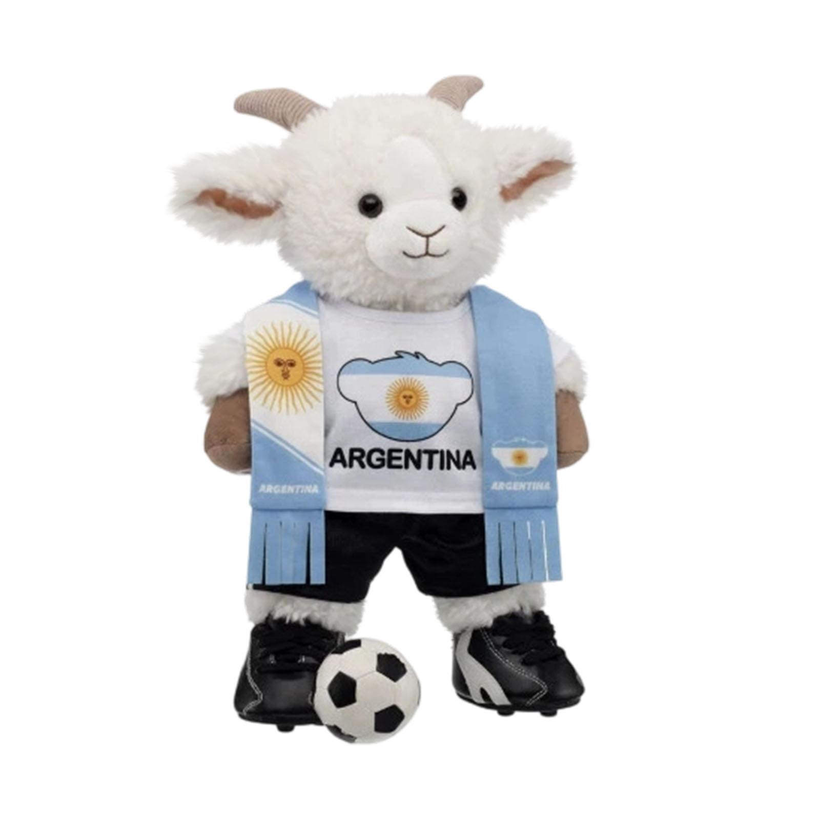 Plush Soccer Doll, Argentina Football Theme Toy Figure One Size