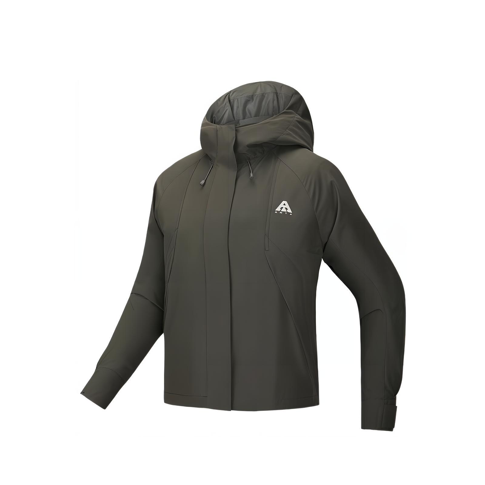 

Anta Earth Shell 2.0 Outdoor Series Solid Color Zip-Up Hooded Comfortable Breathable Versatile Casual Jacket Women jackets Graphite-Gray 962516602-3 M