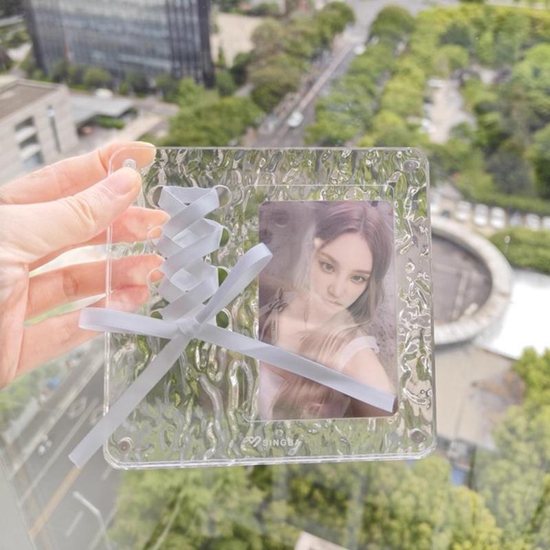 Ins-Stil Fotorahmen Acryl Transparent Photokartenhalter Magnetischer Bilderrahmen Idol-Karten-Display Photokartenständer Ausstellungsständer