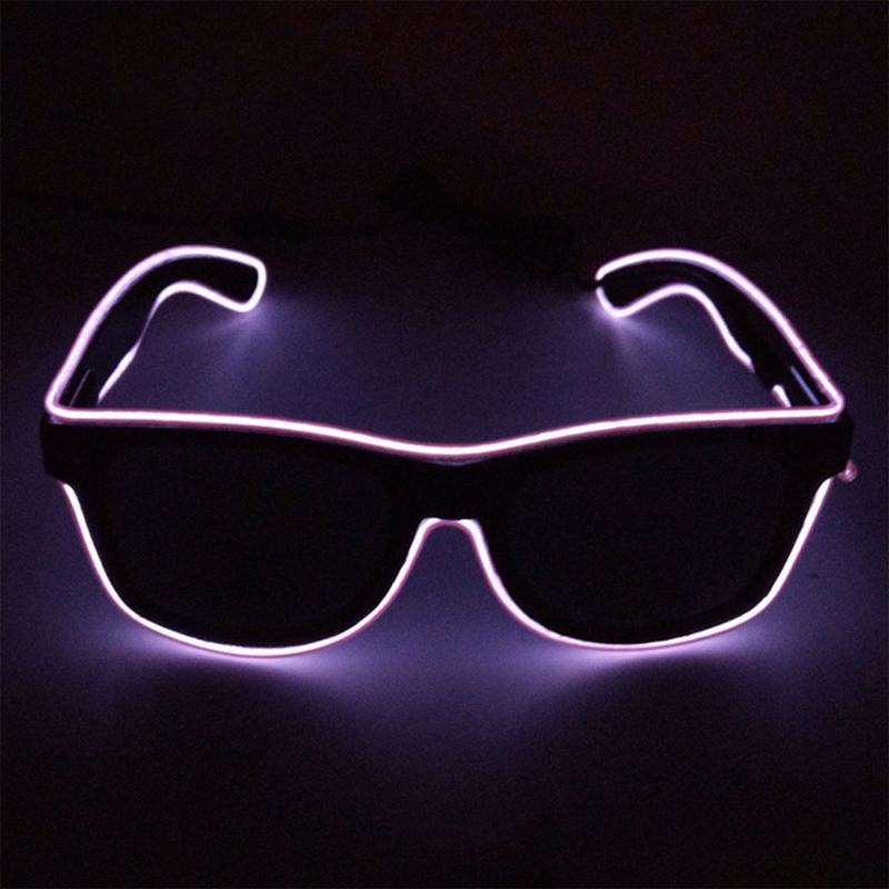 Decorative Glasses Trendy Glowing Glasses Light Up Party Decorations Christmas Gift Unique Take Photo Props