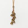 Rope Woven Hanging Bells Metal Door Handle Ornament Charming Bell Wind Chime  Home Wall Decoration