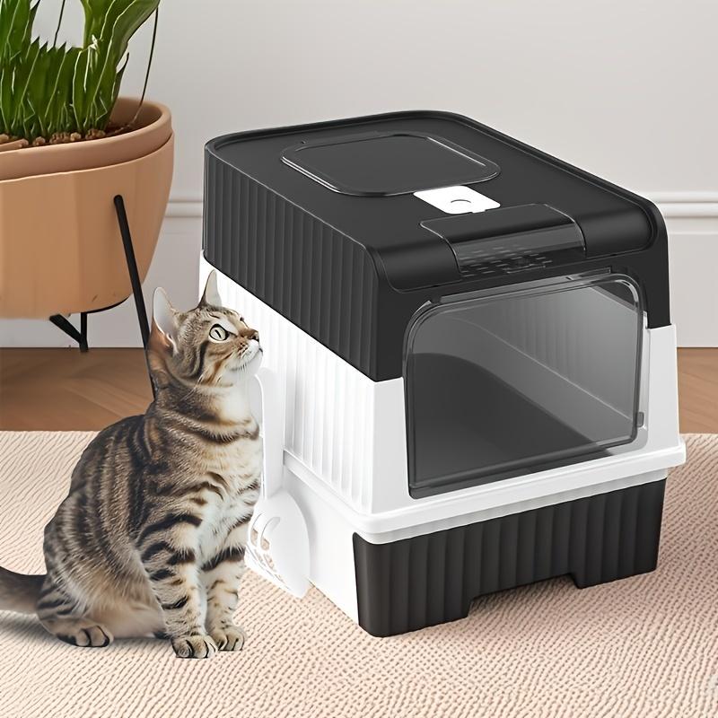 Full Enclosure Detachable Drawer Style Cat Litter Box with Cat Litter Scoop Included