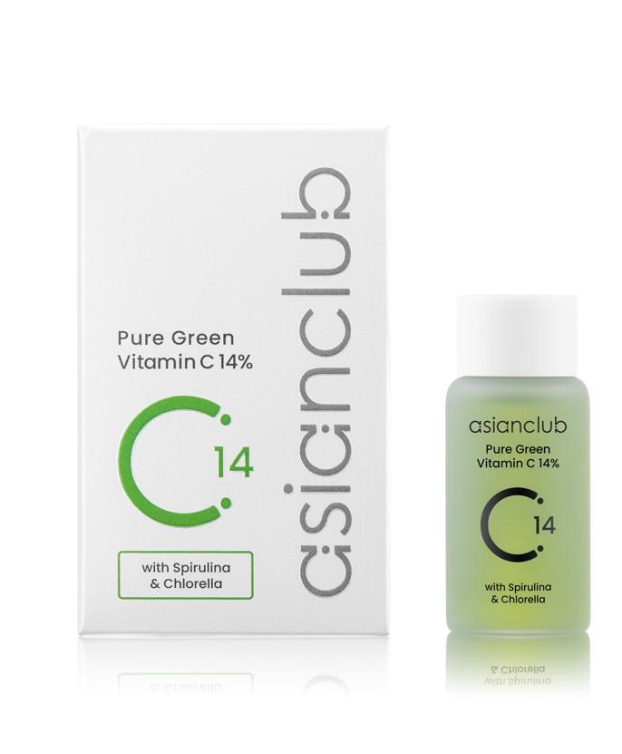 

Asian Club - Pure Green Vitamin C 14%, 15 ml - Rozjaśniające serum do twarzy z witaminą C