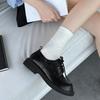 Fashion British Style Oxfords 2025 New Leather Round Toe Men's Shoes Casual Female Loafers Retro Comfortable Soft Mid Heels Women Shoes