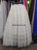 Women's Mesh Ruffle Midi Skirt - New Style Socialite Slimming Cake Skirt
