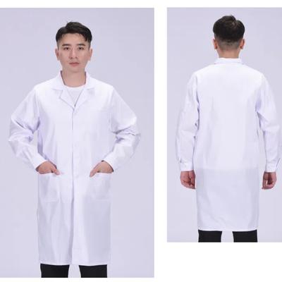 Men's Laboratory Hospital Workwear Nurse Uniform Jacket Doctor Long Sleeve Jacket