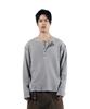 AAKAM Henry Neck Waffle Long Sleeve (Gray)