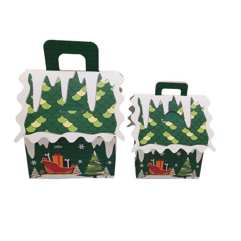 Geschenkbox für Weihnachtssüßigkeiten: Große und kleine Iglu-Papierboxen für Partys und Heiligabend