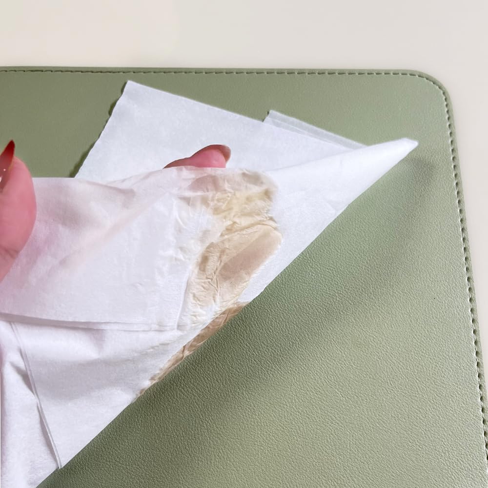 Wendbares Mauspad im Premium-Leder-Stil EGRET Einfach Stilvoll Niedlich Rosa Hell Beidseitig (matt & rosa)