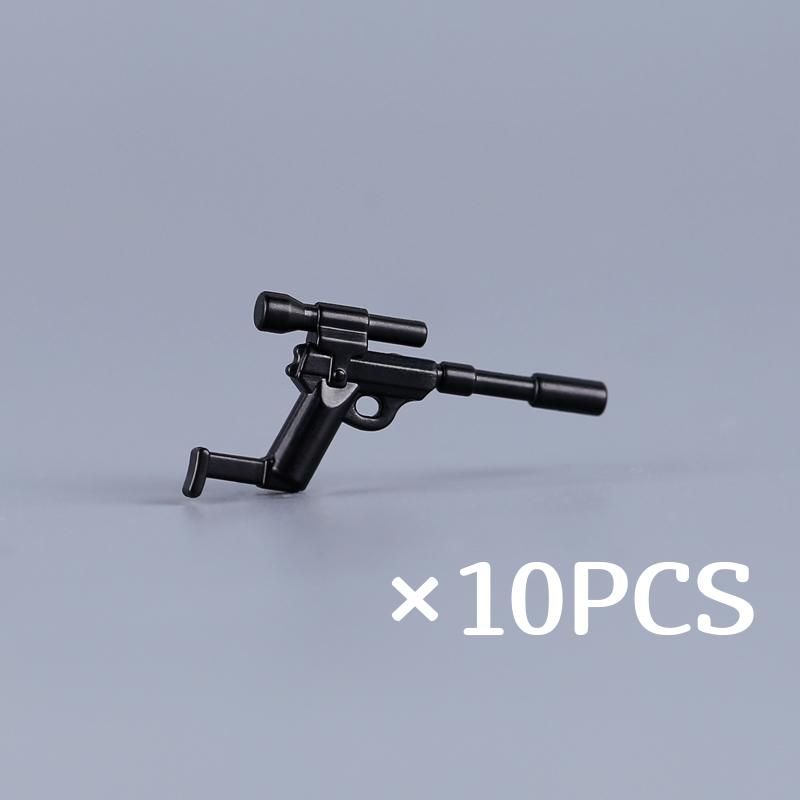 WW II Army Figures Accessory Parts Brick Playset WW2 Soldiers Army Warrior SWAT Police SWAT Machine Gun Scale Ratio Model Block Bricks Toys Playsetss