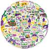 50 Cartoon Carnival Shopping Graffiti Stickers Decorative Suitcase Pen Guitar Notebook Waterproof Explosive