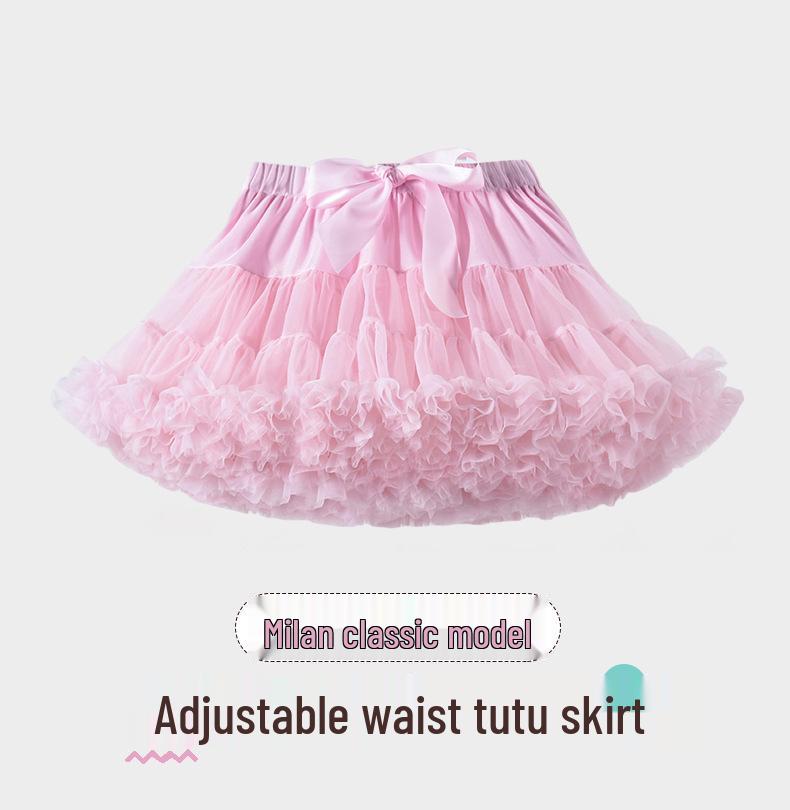 

New Summer Fluffy Tutu Skirt for Girls - Birthday Gift Children s Clothing XS (60-80CM)