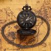 Orologio da Tasca Steampunk da Uomo Nero Motivo Campane dell'Inferno Orologio da Tasca al Quarzo Ciondolo Collana Catena FOB Orologio Migliori Regali per Uomini Donne