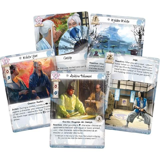 

Fantasy Flight Games Легенда Пяти Колец: Настольная карточная игра Мастера Двора Набор клана - Стратегическая игра для детей и взрослых, Возраст 14+, 2 игрока,