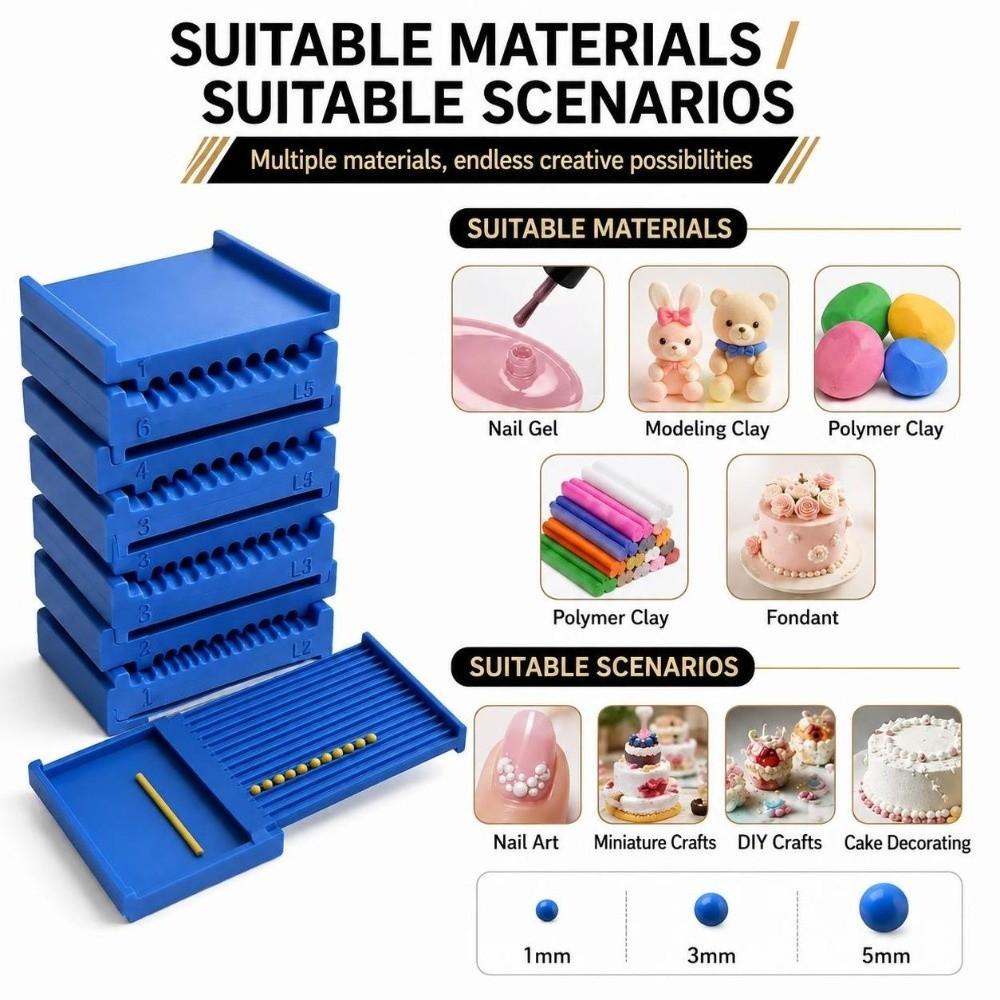 3D Printed Nail Art Bead Roller Smooth Rolling Sphere Shaper Roller  Jewelry Making