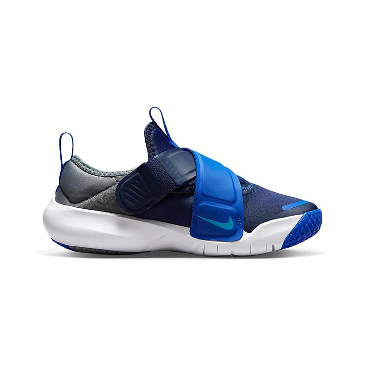 Nike Flex Advance Abrasion Resistant Breathable Low top Kids' Running Shoes Gray Blue Children Aged 3 7 Years Old CZ0186-403