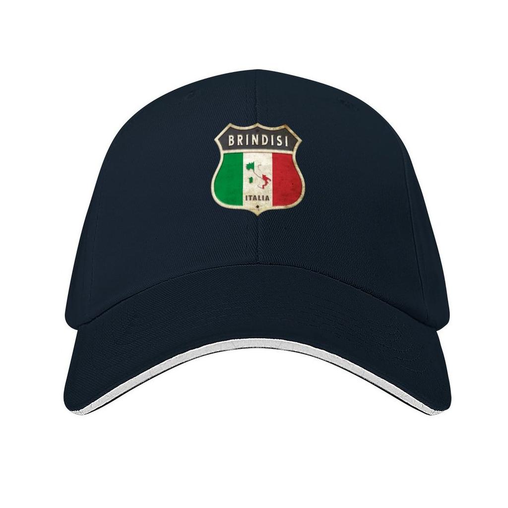 Brindisi Italy coat of arms flags design Baseball Cap Golf Hat fun hats derby hat Christmas Hat GirlS Hats Mens