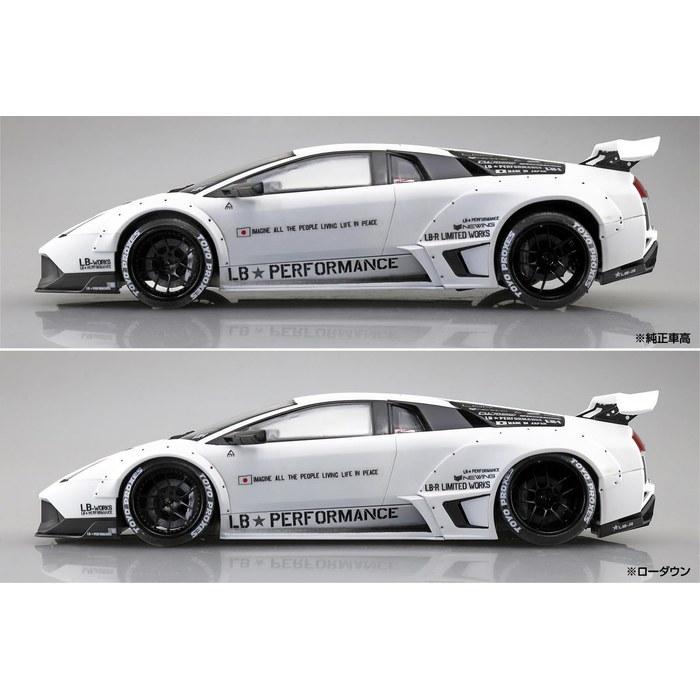 Aoshima 1/24 Liberty Walk LB Works Lamborghini Murcielago Ver.1 Plastic Model Kit (Unpainted)