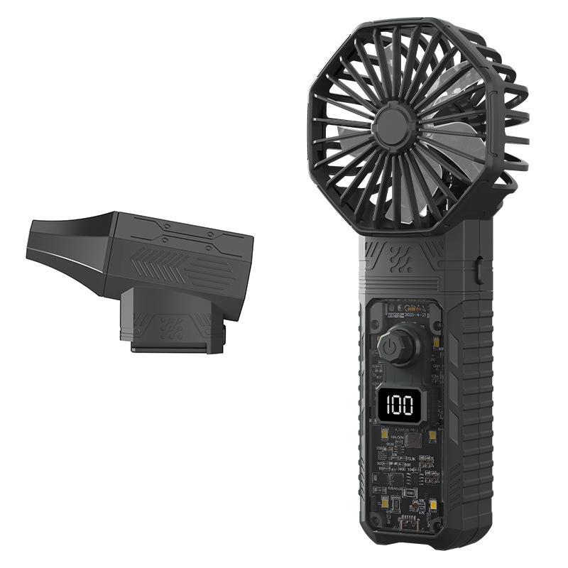 

High-Pressure Handheld Dust Blower & Suction Mini Fan - Portable Wireless Vortex Fan 210mm x 88mm / 107mm x 50mm темно-серого