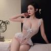 New Fun Lingerie Sexy Lace Alluring Bodysuit Women's Open Range Small Chest Uniform Alluring Sleepwear
