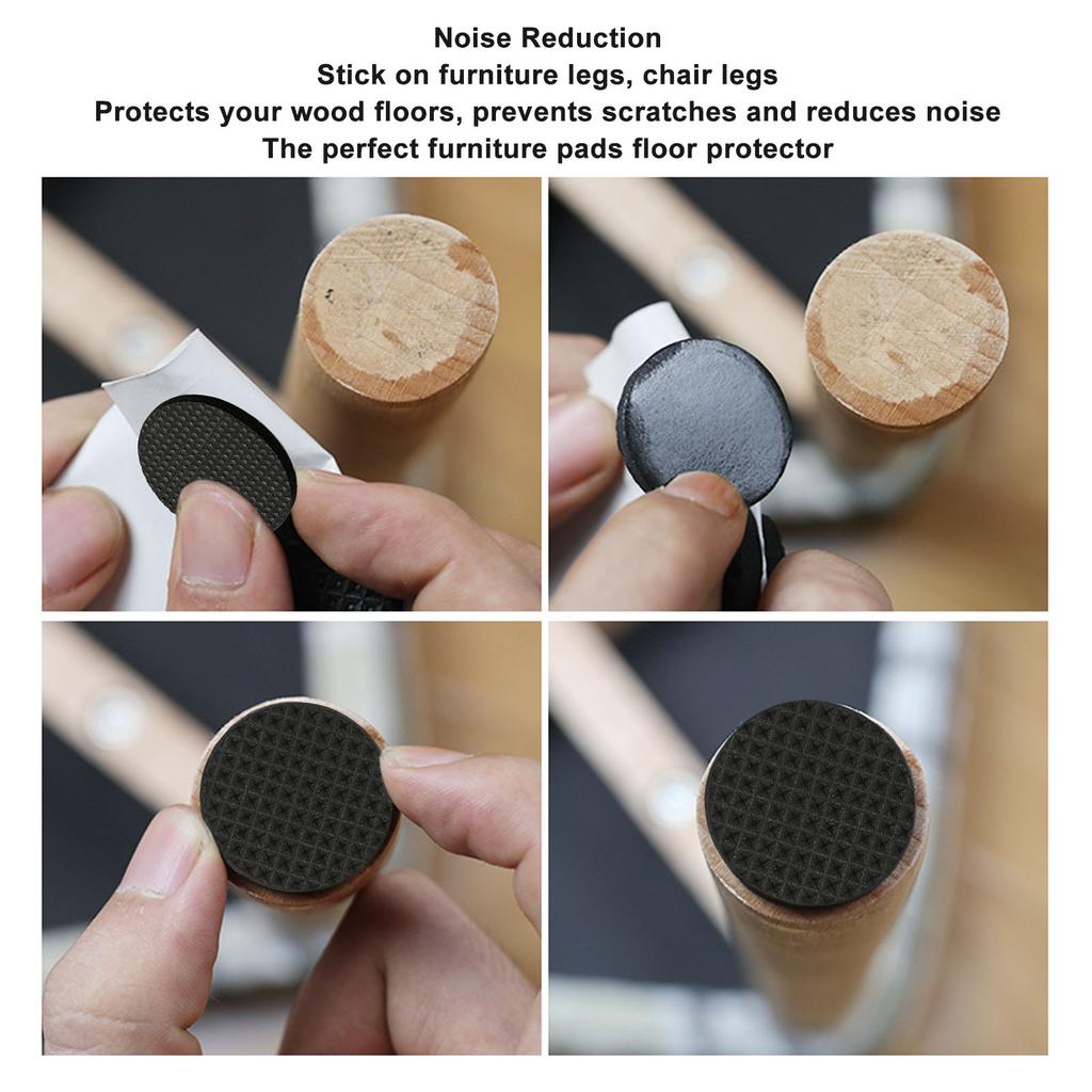 Foam Furniture Pads Thicken Prevent Slip Reduce Noise Floor Protection Self Adhesive Chair Leg Pads Round