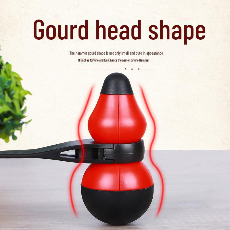Fulu Gourd Massage Hammer: Meridian Patting Massager and Silicone Health Gift
