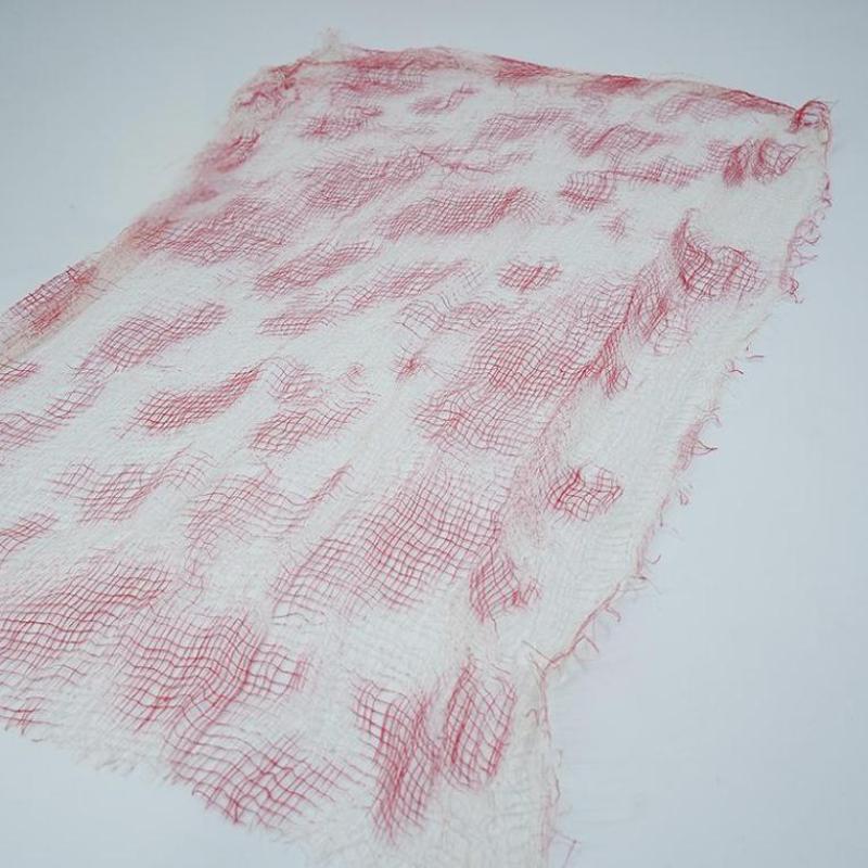 Halloween Bloody Gauze Decorations,Horror Bloody Cloth Bandage,Door Curtainsss,Halloween Haunted House Party Props