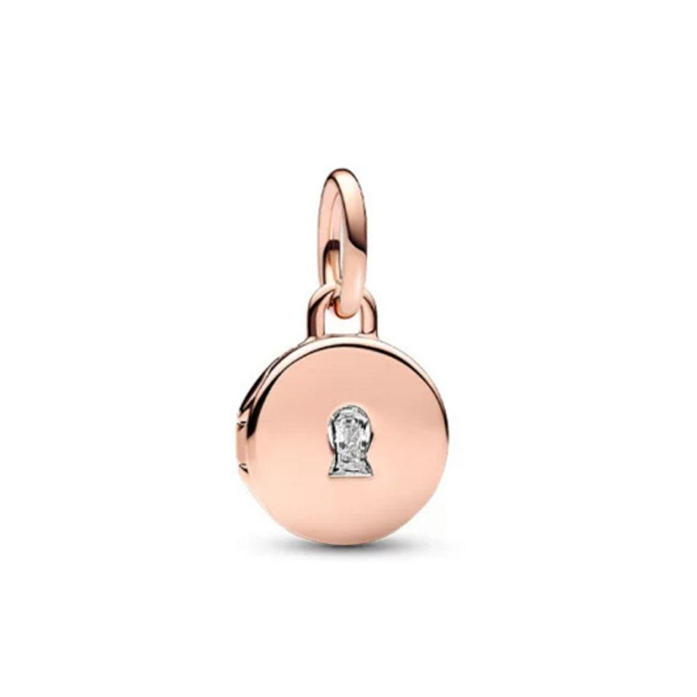 Rose Gold Series 925 Silver Cake Butterfly Cattle pendant Charm Bead Fit Bracelet Jewelry For Annversary Gifts