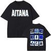 Summer Unisex Women Harajuku Hip Hop Vintage Tshirt 2026 Singer Aitana Azul Album Tour Graphic Ops High Quality Cotton Tshirts