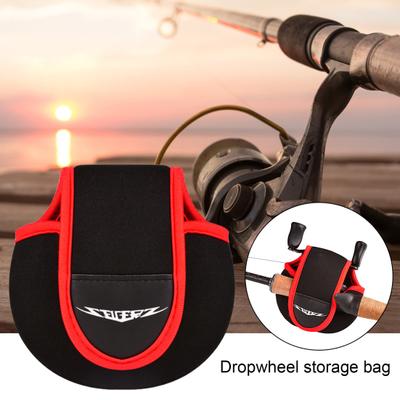 Opening Mouth Good Elasticity Waterproof Protect Thickened Fishing Reel Case Bag