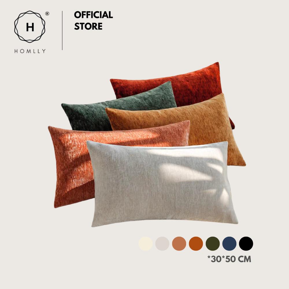 Homlly Konii Chenille ThPillow Coversrow  (30x50 CM) X2PCS